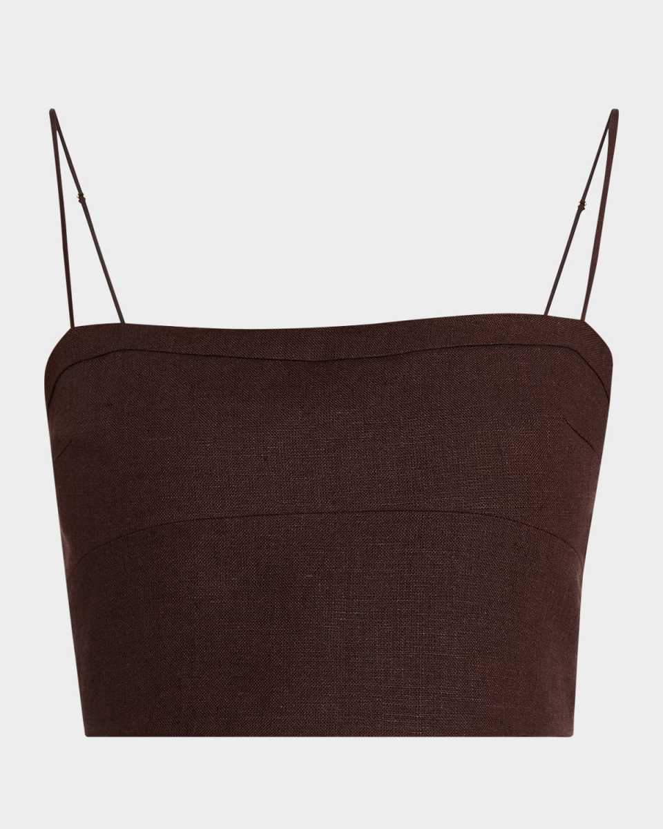 Bex Fitted Linen Top